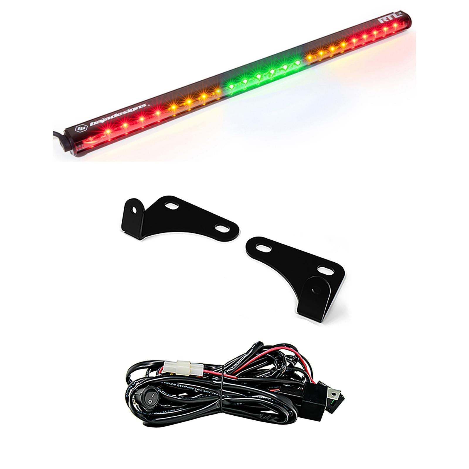 Baja Designs 2015-2018 Fits Polaris RZR 2 Seat 30 Inch RTL Rear Light Bar with Bracket Kit 447814