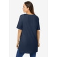 thumbnail image 2 of Woman Within Plus Size Perfect Short-Sleeve Boatneck Tunic, 2 of 6