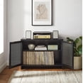thumbnail image 3 of Crosley Furniture Console de Rangement pour Disques Kenji en Noir, 3 of 16
