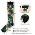 thumbnail image 3 of FORMRS Womens Knee High Socks Casual Long Thick Travel Daily Wear, 1 Pair, Orange Fruit, 3 of 6