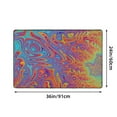 thumbnail image 3 of Surreal Colorful Fractal Rugs Doormat, Non-Slip Machine Washable Carpets Floor Door Mat , 36" x 24", 3 of 7