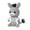 D, variant on Handmade Crochet Donkey Doll Knitted Animal Figurine with Printed Message Card Small Desk Shelf Decorative Plush Style Accent