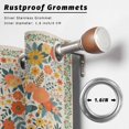 thumbnail image 2 of Outdoor Curtains for Patio Waterproof, Boho Beige Flowers Outdoor Privacy Panels Grommet, Spring Abstract Watercolor Floral Leaf Blackout Outside Curtains for Porch/Cabana 54"x95", 2 Panels, 2 of 8