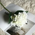 thumbnail image 3 of Lawn Decorations Outdoor Artificial flower hydrangea Fake Silk Flower Home Wedding Party Floral Decor Outdoor Decorations White, 3 of 3