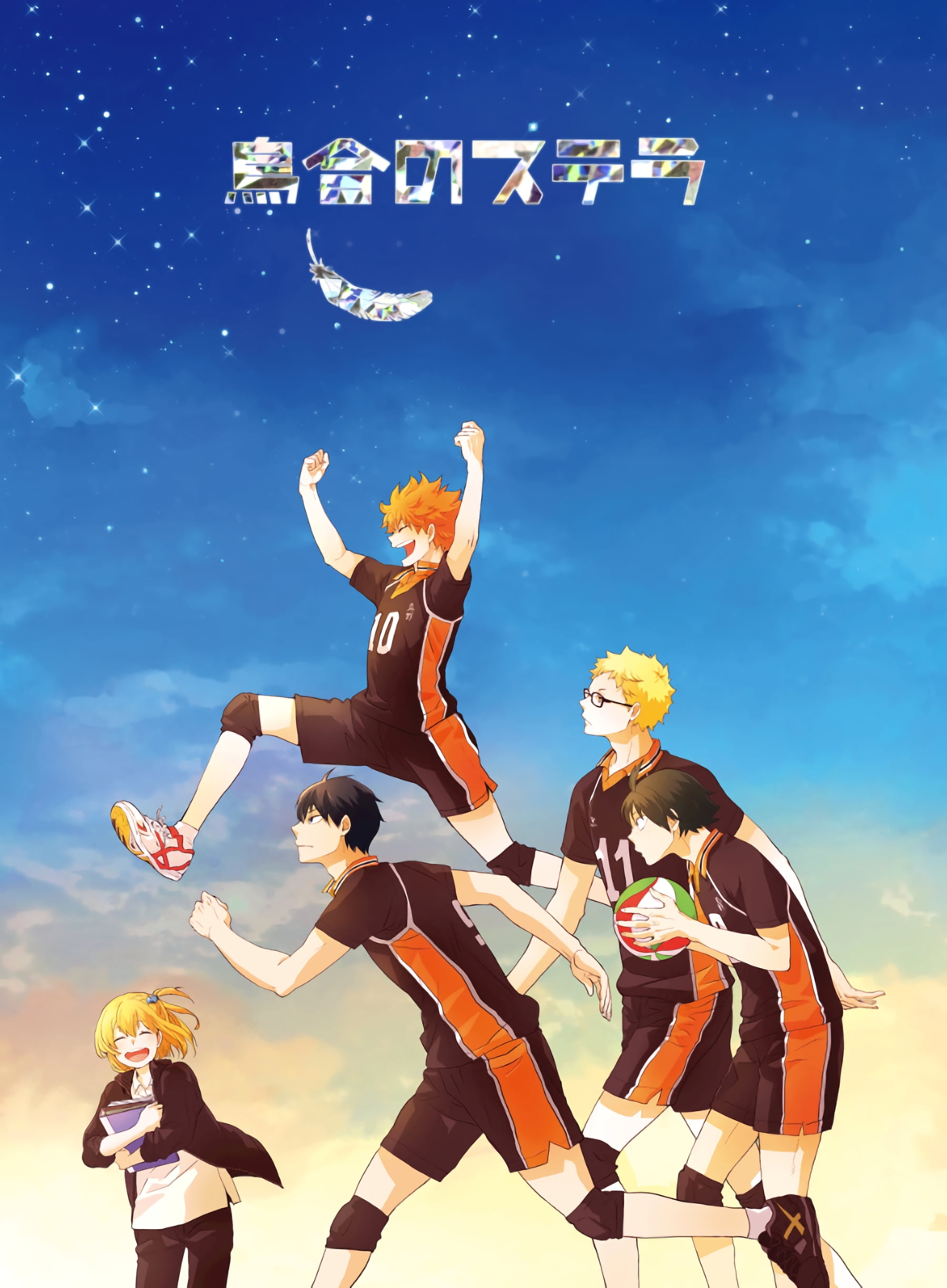 Anime Haikyuu Poster Volleyball, Anime Haikyuu Room Decor