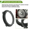 thumbnail image 3 of Unique Bargains Speaker Spacer Ring Tweeter Speaker Spacer Adator for Kia Soul 2018-2021 Waterproof Black for 6.5" ABS 2 Pcs, 3 of 7
