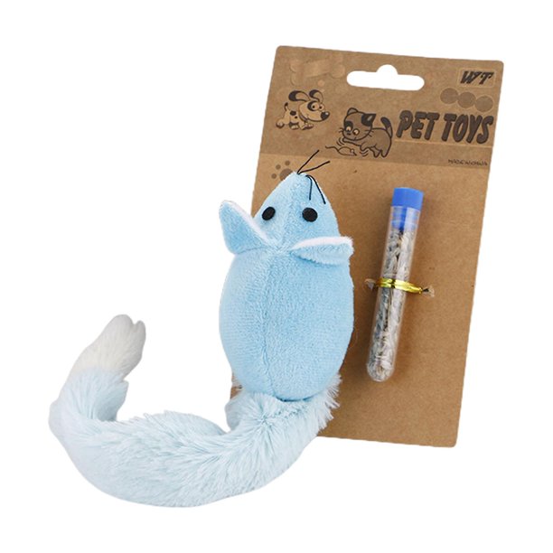 Ratones para juguetes para gatos, ratón de felpa suave para gatos de interior, juguete interactivo para ratas
