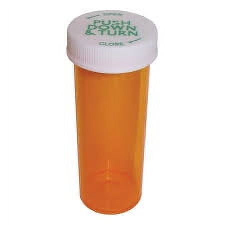 16 Dram Amber Medicine Vial 100 Pack