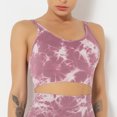 thumbnail image 4 of TFixol Sujetador deportivo para mujer con estampado Tie-dye y almohadilla extraíble que absorbe la humedad Yoga Running, 4 of 8
