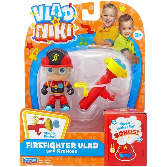 Vlad & Niki Firefighter Vlad Figure Set (with Firehose)