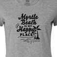 thumbnail image 4 of Inktastic Myrtle Beach is My Happy Place with Palm Trees Women's T-Shirt, 4 of 5