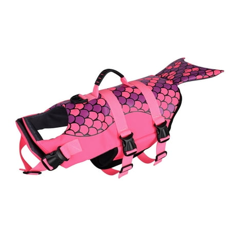 Pet Dog Life Jacket Mermaid Large Pet Float Coat Dog Lifesaver Swim Safety Vest