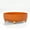 Orange, variant on 1pc 360 Degree Rotating Cosmetic Storage Box, Large Capacity Makeup Organizer, Plastic Round Skin Care Products Display Case