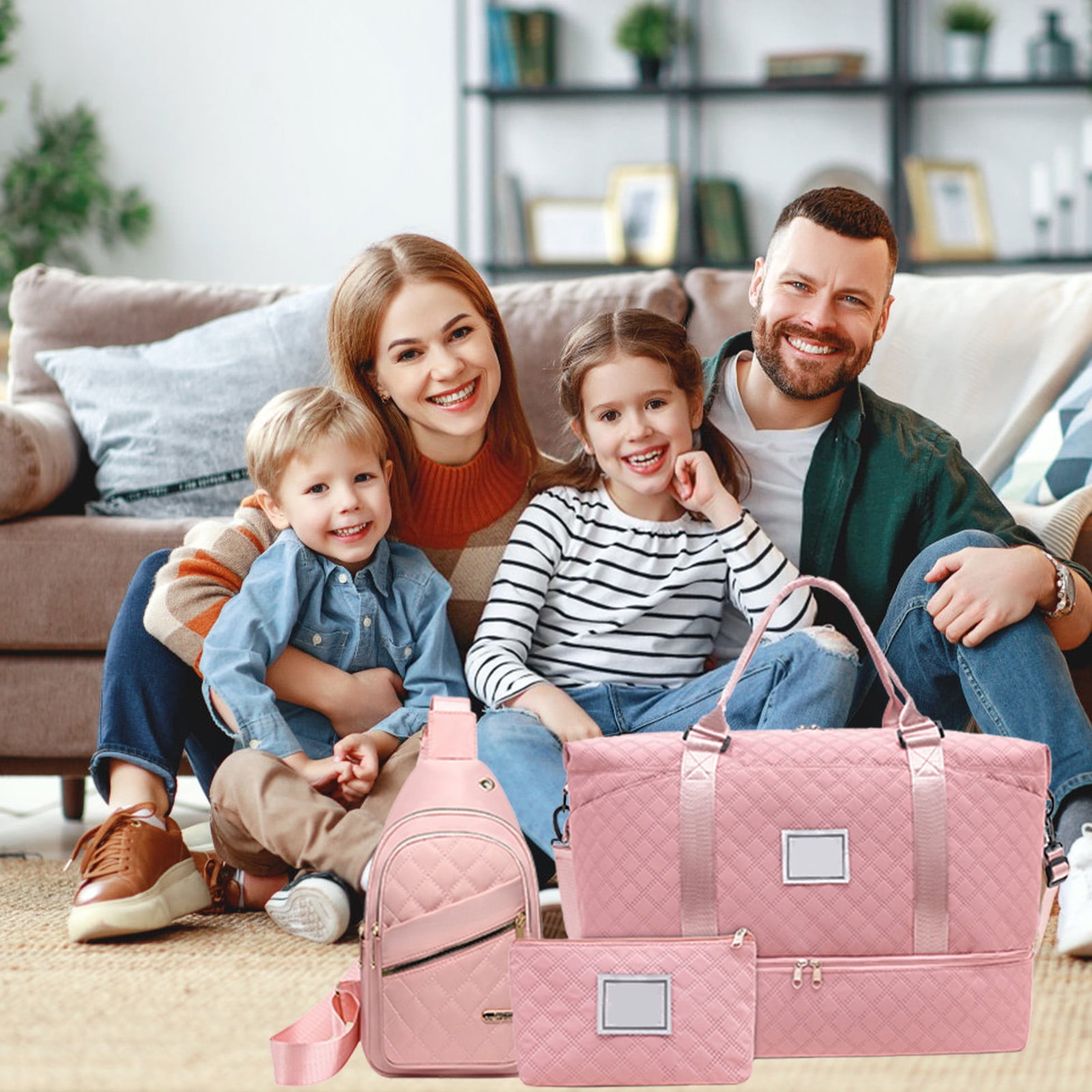 Multi Functional Travel Bag Three Piece Set Large Capacity Lightweight Travel Storage Bag Luggage Bag with Handbag And Shoulder Crossbody Bag Up to 65% Off