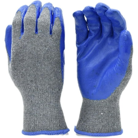 G & F Products Gloves 1529XL-12 Knit Nylon, Micro Form Nitrile Grip, 12 Pack, XLarge