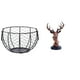 thumbnail image 1 of Cesta de huevos,Cesta multiusos para huevos,cesta tejida de alambre de hierro,Figura de cabeza de ciervo,Adorno de cabeza de ciervo,estatua de animal decorativa,Figura de cabeza de ciervo para, 1 of 8