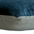 thumbnail image 3 of Decorative Blue 14"x14" (35x35 cm) Pillow Covers, Velvet Double Side, Top Zipper Leather Puller Throw Pillows For Sofa, Solid Color Pattern Modern Style - Velvet Blue Jules, 3 of 5