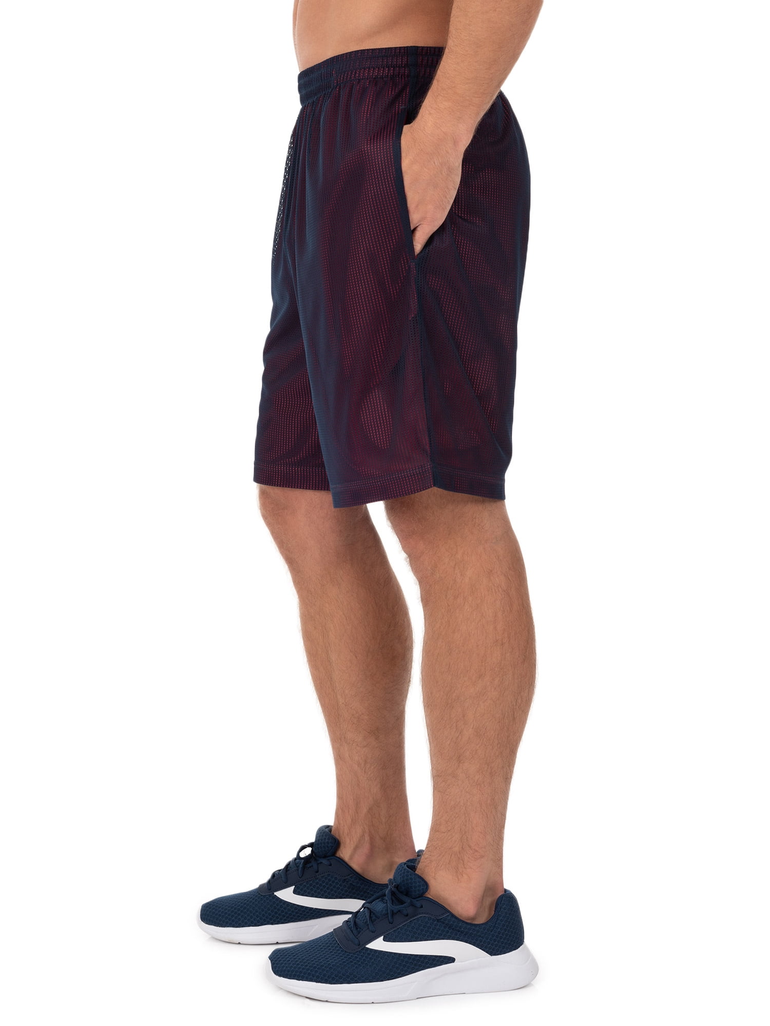 Athletic Works Men's 8" Active Grid Mesh Drawstring Shorts, 2-Pack, Sizes S-3XL