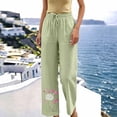 thumbnail image 2 of Summer Pants for Women,Women Pants Summer 2026 High Waist Comfy Solid Color Slacks Lightweight Casual Loose Trousers with Pockets, 2 of 5