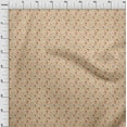 thumbnail image 4 of oneOone Cotton Cambric Light Beige Fabric Floral Quilting Supplies Print Sewing Fabric By The Yard 42 Inch Wide, 4 of 4