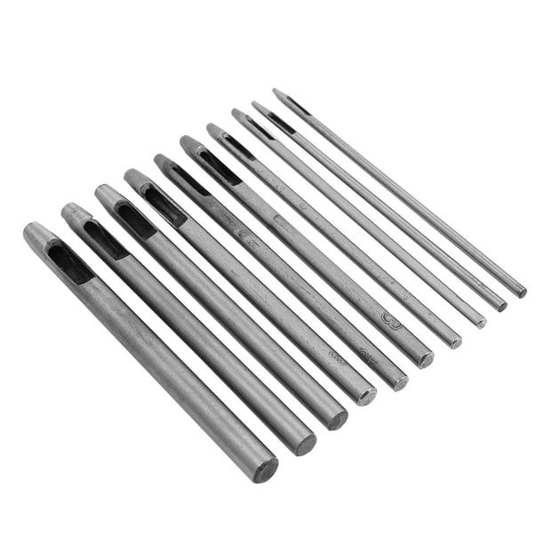 Perforadora de cuero, 10 piezas Correa de cuero Cinturón Perforadora manual Herramienta de perforación de cinturón de cuero Durabilidad mejorada