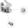 thumbnail image 1 of Abrazadera de vidrio de 4 Uds. Abrazadera de 8-10mm soporte de estante abrazadera de esquina ajustable montada en la pared para vidrio de baño de dormitorio ShuxiuWang 9024735621737, 1 of 1