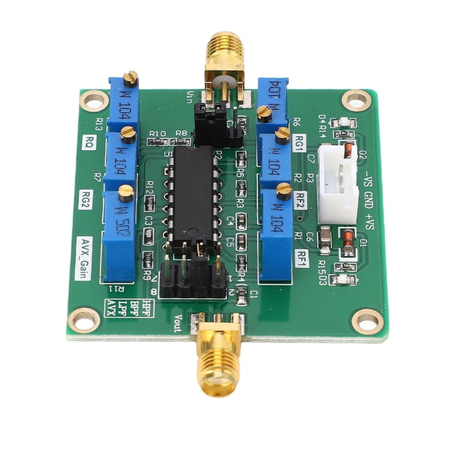 Placa de filtro activo UAF42 Módulo de filtro de banda de paso alto y paso bajo ajustable para amplificador de radioaficionado de 5 a 18 V
