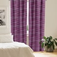 thumbnail image 3 of Ambesonne Magenta Window Curtains, Vintage Knit Pattern, Each 28" W x 63" L, Fuchsia and Violet, 3 of 5