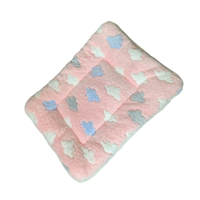 relayinert Polyester Washable And Machine Washable Pet Mat For Easy Cleaning Soft And Breathable Pet Bed Pink cloud 30*40cm 1Set