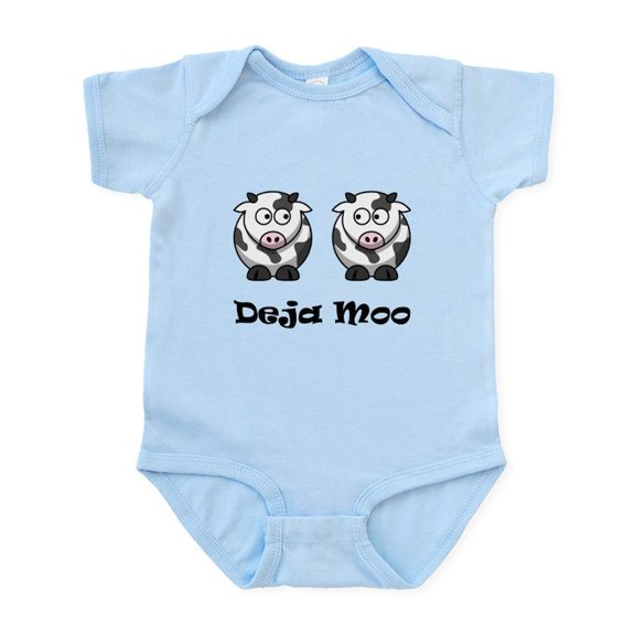 CafePress - Deja Moo Infant Bodysuit - Baby Light Bodysuit, Size Newborn - 24 Months