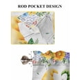 thumbnail image 6 of Sunflowers Bathroom Window Curtain, Spring Flowers Gnomes Hydrangea Daisy Wood Light Filtering Coffee Kitchen Curtains, Bedroom Living Room Curtains 2 Panel 84"x54", 6 of 6