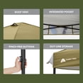 thumbnail image 5 of Ozark Trail 10x10 Instant Pop Up Canopy Tent with Simple Push Setup – Straight Leg Pop-Up Tent for Tailgating, Camping & Events, Gold, 5 of 10