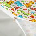 thumbnail image 4 of Manfei Cute Dino Animals Duvet Cover Queen,Kawaii Palm Tree Cars Queen Bedding,Pink Yellow,Navy Blue Reversible,1 Duvet Cover and 2 Pillowcases, 4 of 6