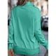 thumbnail image 4 of Sudadera SHEWIN de gran tamaño con cuello en V para mujer, color verde mar, 4 of 5
