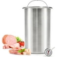 thumbnail image 1 of Stainless Steel Ham Maker with Thermometer, Meat Press Tool for Making Deli Bacon Bologna Sandwich, 1 of 6