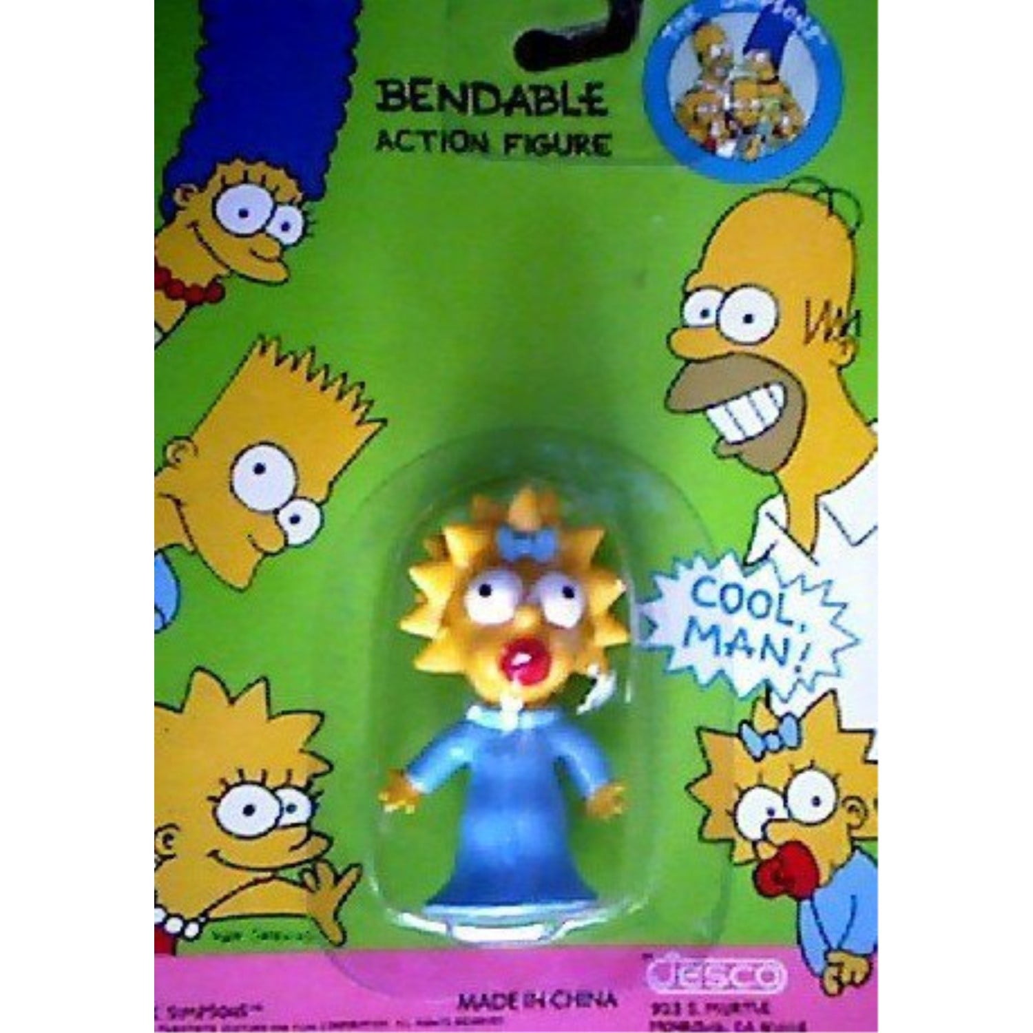 Maggie Simpson Bendable Action Figure The Simpsons