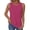 Hot Pink1, variant on AherBiu Boho Tank Tops for Women Crewneck Sleeveless Summer Casual Eyelet Tunic Top Shirts Blouse Solid Color