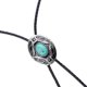 thumbnail image 1 of Lazo del bolo Yuyangstore Lazo occidental del bolo Cuero Azul Turquesa Natural con Estampado Plateado en Relieve Vintage, 1 of 4