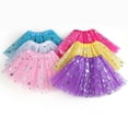 thumbnail image 3 of GENEMA Children Kids Girl Ballet Skirts Elastic Mesh Tutu Ballerina Dress Dancing Skirt, 3 of 19