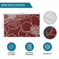 thumbnail image 6 of Red Flowers Placemats Set of 6, Spring Floral Botanical Modern Art Placemats for Dining Table, Place Mats for Kitchen Tabletop, Waterproof Wipeable Dining Table Mats Set, 6 of 9
