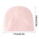 thumbnail image 3 of Spring Summer Baby Hat Soft and Breathable Newborns Bonnet Caps Solid Color Thin Hats Cute Cotton Caps for Boys Girls Pink, 3 of 4