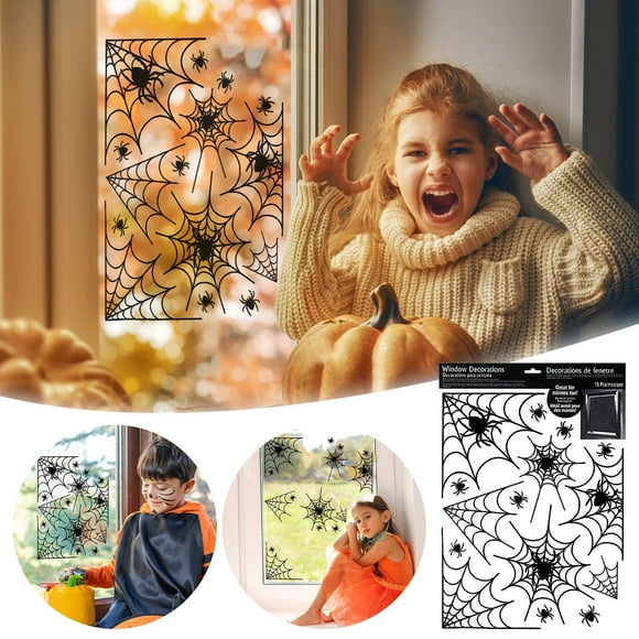 TopLLC Halloween Explosion Party Arrangement Prop Window Decoration Horror Window Sticker on Clearance