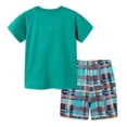 thumbnail image 6 of JUMEYU Boys Pajamas Set Baby Baby-Boys Pajamas, Tee and Pant 2-Piece Pjs Set Soft Cotton 5T 6T (Dark Green,5-6 Years), 6 of 7