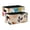 Soft Color Palette Minimalistic Details, variant on 2 Pack Living Room Bed Room Felt Storage Baskets Boxes Foldable Organizer With Handles Grid Of Squares a Grid Of Squares
