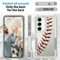 thumbnail image 5 of Case for Galaxy S23 Plus, Baseball Sport Print 2 in 1 Heavy Duty Armor Shockproof Tough Hybrid Dual Layer Rubber Drop Protection Soft Bumper Rugged Phone Cover Case for Samsung Galaxy S23 Plus, 5 of 6