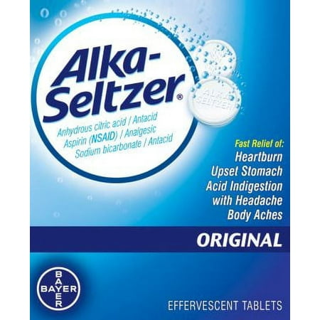 6 Pack - Alka-Seltzer Effervescent Tablets Original 12 ea