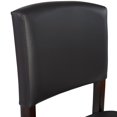 thumbnail image 4 of Linon Metairie 24" Mid Back Indoor Upholstered Counter Stool, Espresso/Dark Brown Faux Leather, 4 of 8