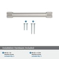 thumbnail image 4 of Amerock Farewind 5-1/16 inch (128mm) Center-to-Center Satin Nickel Cabinet Pull, 4 of 6