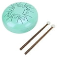 thumbnail image 3 of Tambor de lengua 5,5 pulgadas 8 notas Chakra tanque aleación patrón animal instrumento de percusión presente, 3 of 12