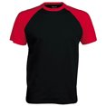 thumbnail image 1 of Kariban Mens Short Sleeve Baseball T-Shirt, 1 of 1